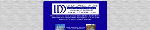 Screen shot of DD Builder web site
